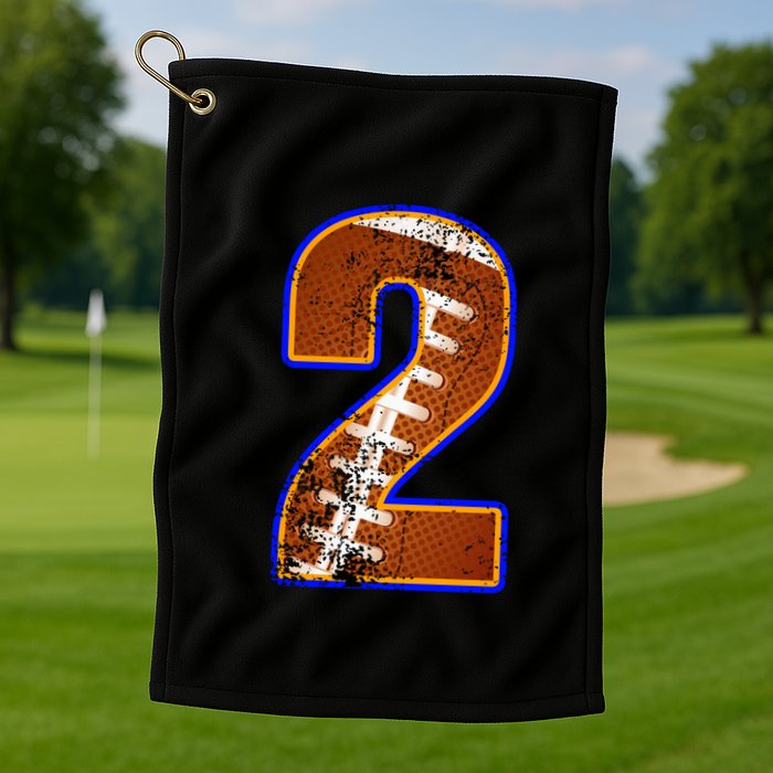 American Football Player Number Two Golf Towel