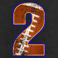 American Football Player Number Two Golf Towel