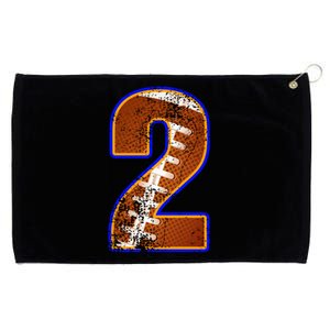 American Football Player Number Two Grommeted Golf Towel