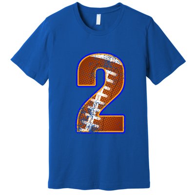 American Football Player Number Two Premium T-Shirt