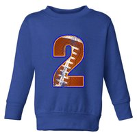 American Football Player Number Two Toddler Sweatshirt