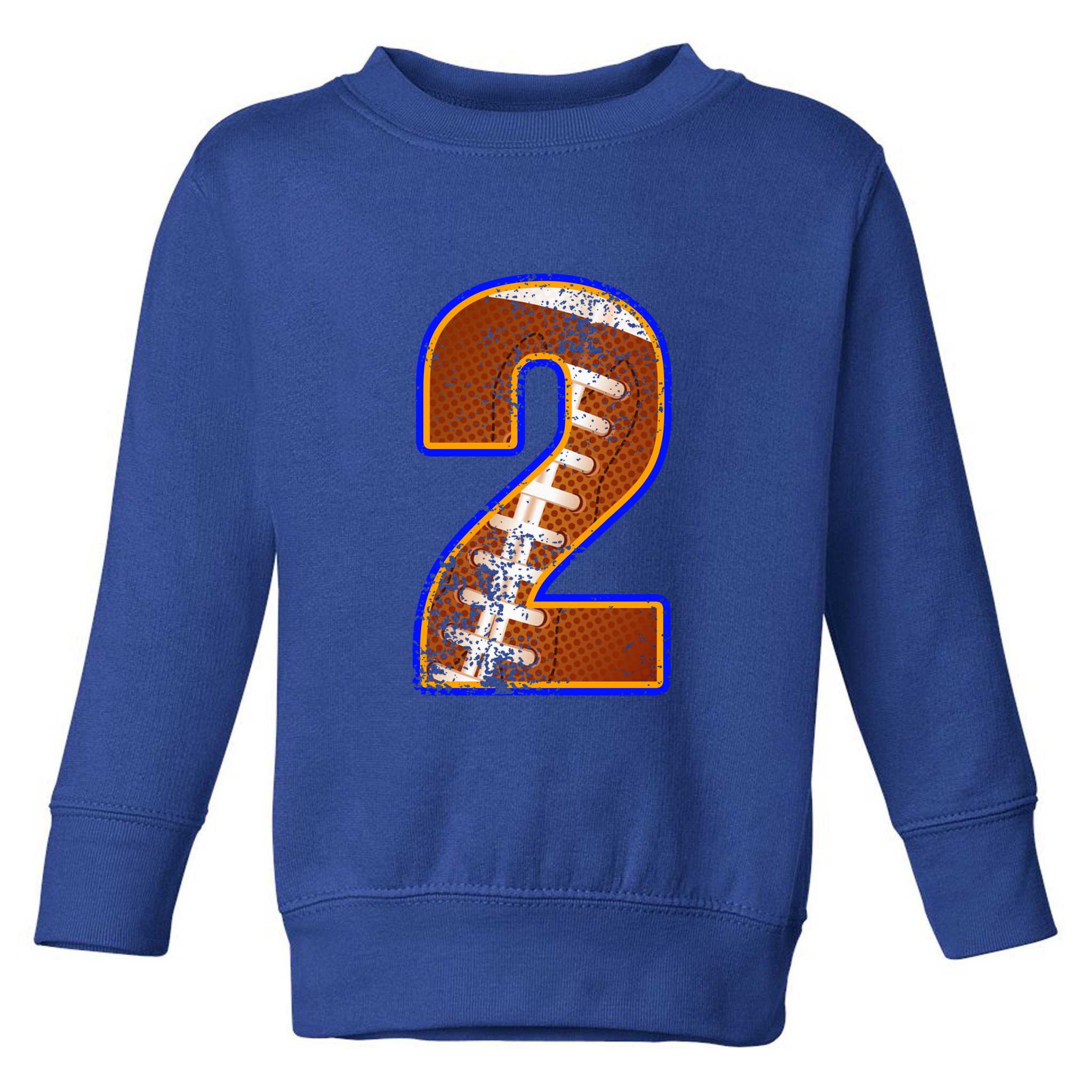 American Football Player Number Two Toddler Sweatshirt