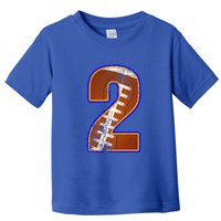 American Football Player Number Two Toddler T-Shirt
