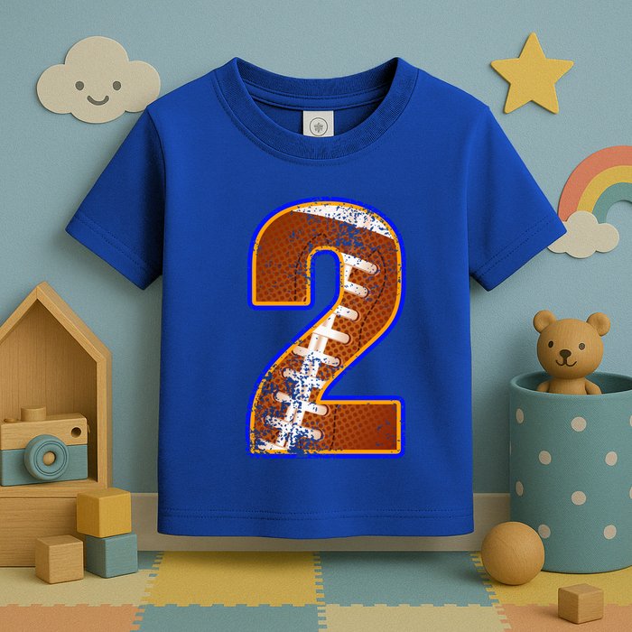 American Football Player Number Two Toddler T-Shirt