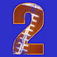 American Football Player Number Two Toddler T-Shirt