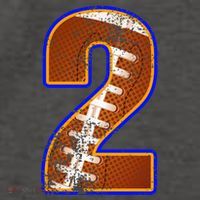 American Football Player Number Two Vector Backpack
