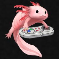 Axolotl Fish Playing Video Game White-Axolotl Lizard Gamers Ladies PosiCharge Tri-Blend Wicking Tank