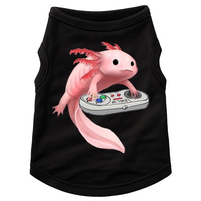 Axolotl Fish Playing Video Game White-Axolotl Lizard Gamers Doggie Tank