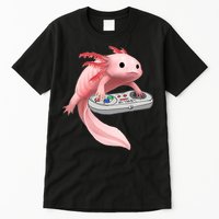 Axolotl Fish Playing Video Game White-Axolotl Lizard Gamers Tall T-Shirt