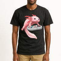 Axolotl Fish Playing Video Game White-Axolotl Lizard Gamers Tall T-Shirt