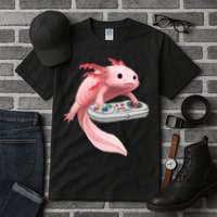 Axolotl Fish Playing Video Game White-Axolotl Lizard Gamers Tall T-Shirt
