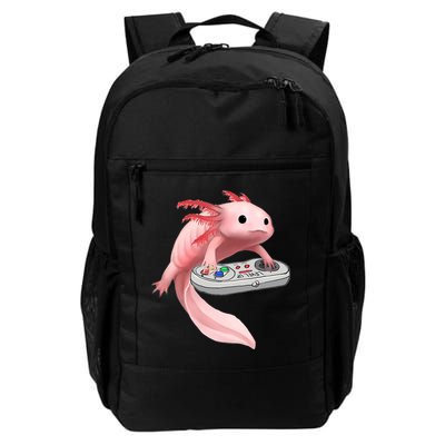 Axolotl Fish Playing Video Game White-Axolotl Lizard Gamers Backpack
