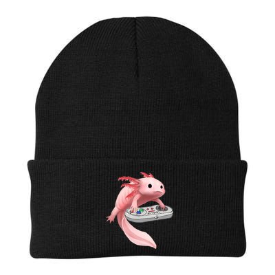Axolotl Fish Playing Video Game White-Axolotl Lizard Gamers Beanie