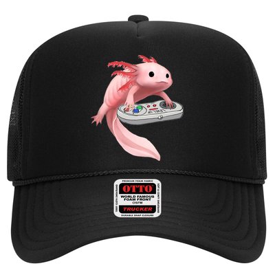 Axolotl Fish Playing Video Game White-Axolotl Lizard Gamers Hat