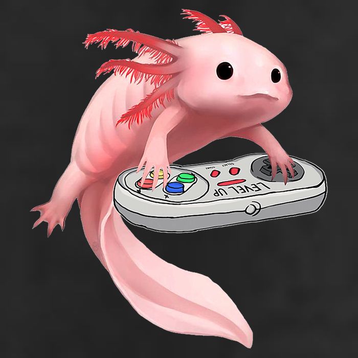 Axolotl Fish Playing Video Game White-Axolotl Lizard Gamers Hat