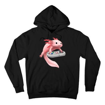 Axolotl Fish Playing Video Game White-Axolotl Lizard Gamers Tall Hoodie