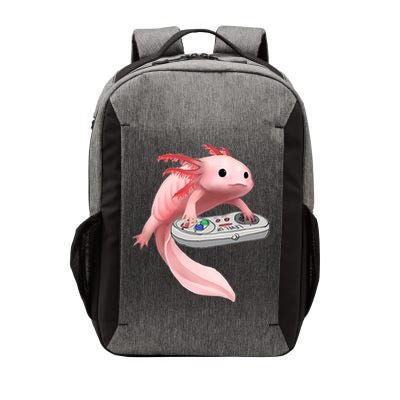 Axolotl Fish Playing Video Game White-Axolotl Lizard Gamers Vector Backpack