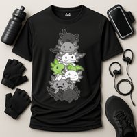 Agender Flag Pride Month Lgbtq Agender Axolotl Cooling Performance Crew T-Shirt
