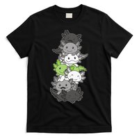 Agender Flag Pride Month Lgbtq Agender Axolotl T-Shirt