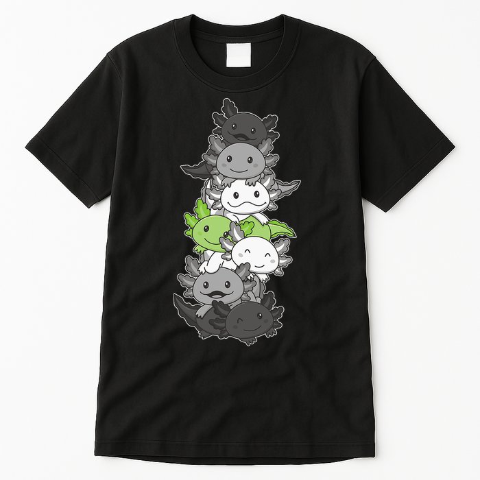 Agender Flag Pride Month Lgbtq Agender Axolotl Tall T-Shirt