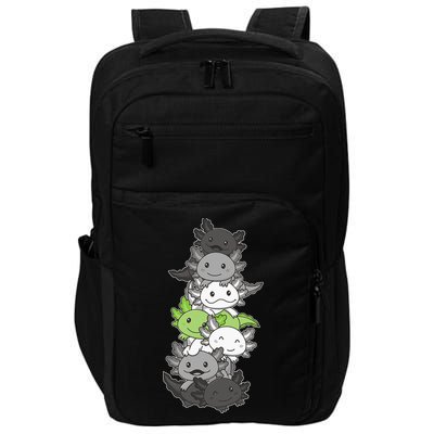 Agender Flag Pride Month Lgbtq Agender Axolotl Impact Tech Backpack