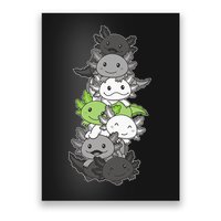 Agender Flag Pride Month Lgbtq Agender Axolotl Poster
