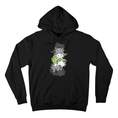 Agender Flag Pride Month Lgbtq Agender Axolotl Tall Hoodie