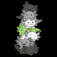 Agender Flag Pride Month Lgbtq Agender Axolotl Toddler T-Shirt
