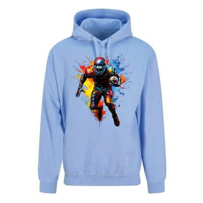 American Football Player Paint Unisex Surf Hoodie