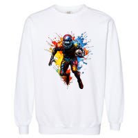 American Football Player Paint Garment-Dyed Sweatshirt