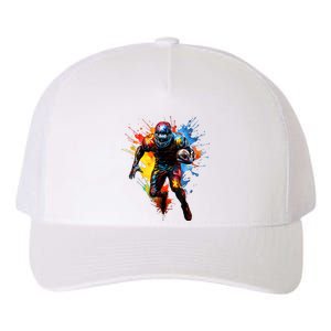 American Football Player Paint Yupoong Adult 5-Panel Trucker Hat