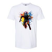 American Football Player Paint Softstyle CVC T-Shirt