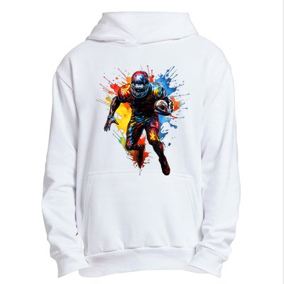 American Football Player Paint Urban Pullover Hoodie