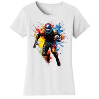 American Football Player Paint Women's T-Shirt