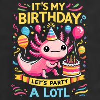 Axolotl Fun Party Kawaii Axolot Birthday 7 Panel Mesh Trucker Snapback Hat