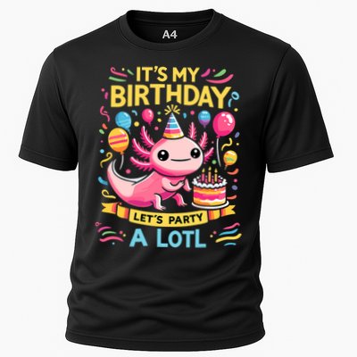 Axolotl Fun Party Kawaii Axolot Birthday Cooling Performance Crew T-Shirt