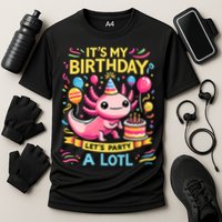 Axolotl Fun Party Kawaii Axolot Birthday Cooling Performance Crew T-Shirt