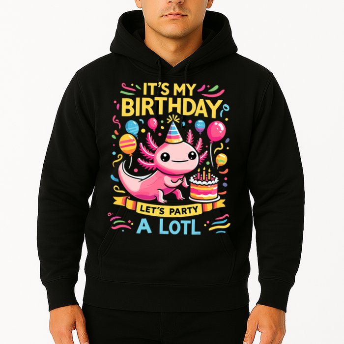 Axolotl Fun Party Kawaii Axolot Birthday Hoodie