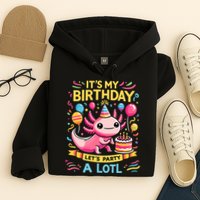 Axolotl Fun Party Kawaii Axolot Birthday Hoodie