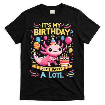 Axolotl Fun Party Kawaii Axolot Birthday T-Shirt