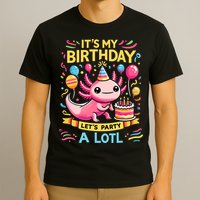 Axolotl Fun Party Kawaii Axolot Birthday T-Shirt
