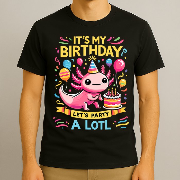 Axolotl Fun Party Kawaii Axolot Birthday T-Shirt