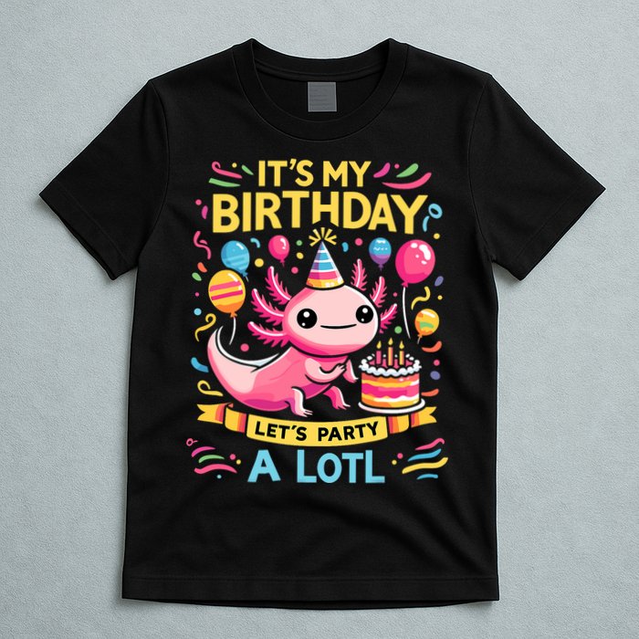 Axolotl Fun Party Kawaii Axolot Birthday T-Shirt