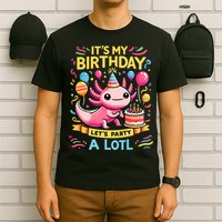 Axolotl Fun Party Kawaii Axolot Birthday T-Shirt
