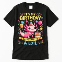 Axolotl Fun Party Kawaii Axolot Birthday Tall T-Shirt