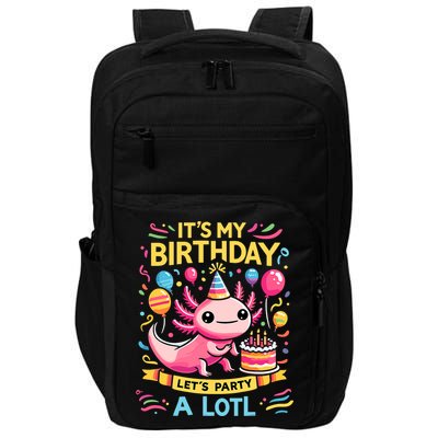 Axolotl Fun Party Kawaii Axolot Birthday Impact Tech Backpack