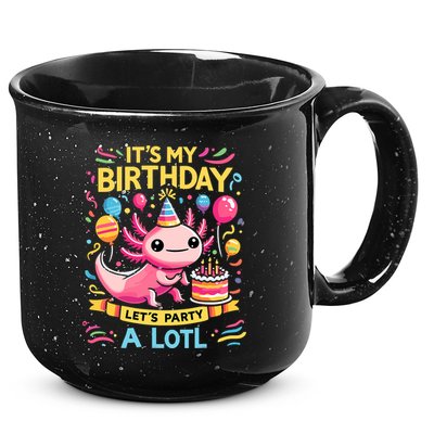 Axolotl Fun Party Kawaii Axolot Birthday 15oz Campfire Ceramic Mug