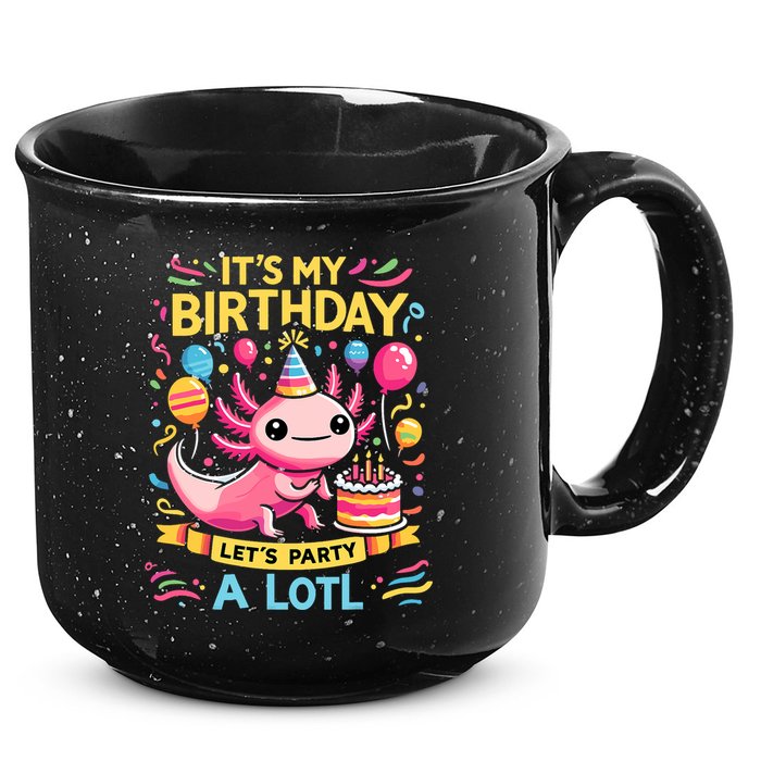 Axolotl Fun Party Kawaii Axolot Birthday 15oz Campfire Ceramic Mug