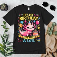Axolotl Fun Party Kawaii Axolot Birthday Premium T-Shirt