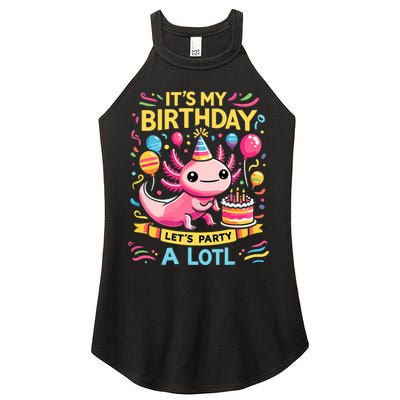 Axolotl Fun Party Kawaii Axolot Birthday Women's Perfect Tri Rocker Tank